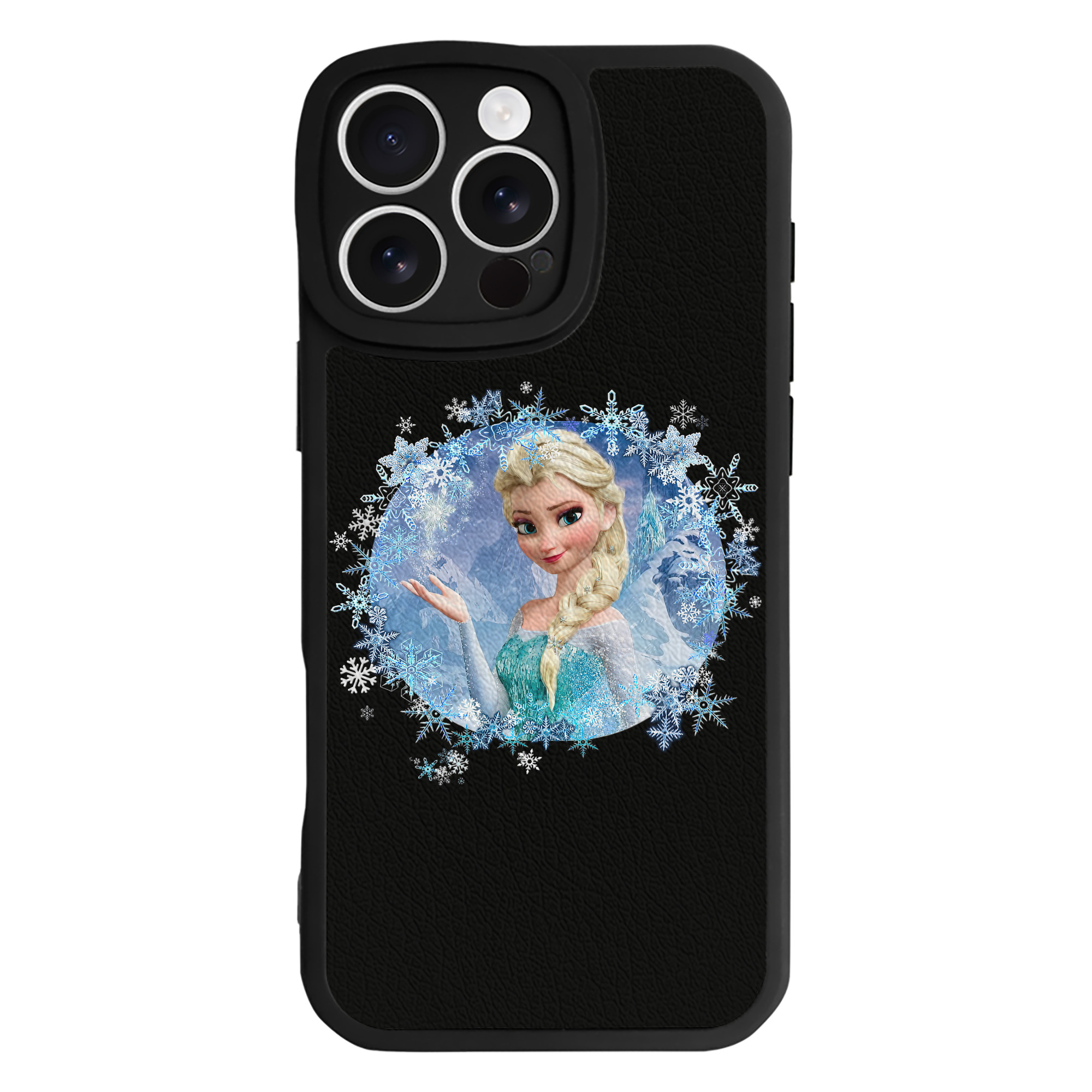 （画像用） アナと雪の女王 アンナ エルサ Frozen Anna Elsa 【iPhone 16シリーズ対応】シリコンスマホケース（レザー調） 材質：シリコン